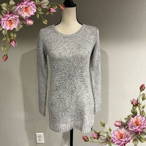 Youth girls snowflakes short sweater dress